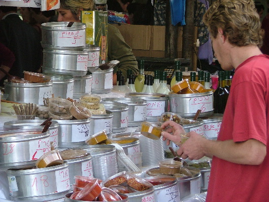 Gew&uuml;rzstand auf dem Carmel Markt