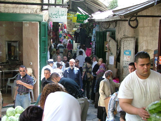 Im arabischen Viertel der jerusalemer Altstadt