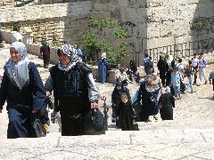 Arabische Frauen vor dem Damaskustor, Jerusalem
