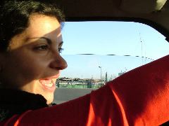 Anna f&auml;hrt im Sonnenschein