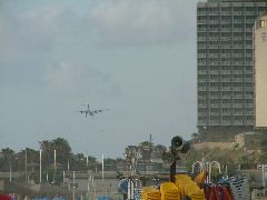 Landeanflug auf den Inlandsflughafen in TLV